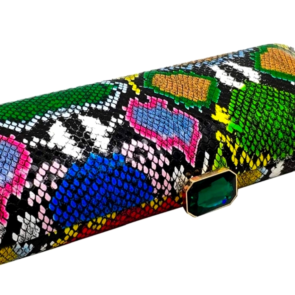 Faux Python Clutch - Picture 2 of 4